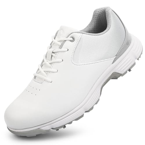 Schnürsenkel-wasserdichte Golfschuhe Spikeless Trainingsschuhe für Frauen Golf-Sportschuhe Walking Sports Trainer,Grau,38 EU Schnürsenkel-wasserdichte Golfschuhe Spikeless Trainingsschuhe für Frauen Golf-Sportschuhe Walking Sports Trainer,Grau,38 EU von Generic