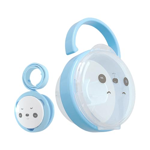 Schnulleretui – Schnullerhalter Aufbewahrungsbox | Panda-Muster Schnullerkette Box Set mit staubdichter Abdeckung | Abdeckung Snoother Pod | Tragbares Kleinkindzubehör für Mädchen Reisen von Generic