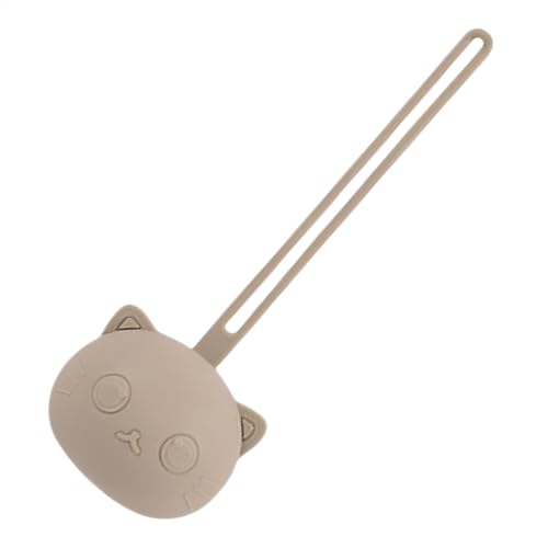 Schnullerhalter-Etui | Tragbarer Schnuller-Organizer aus Silikon mit Umhängeband | Nippelhalter-Etui, süßer Behälter in Katzenform, für Wickeltaschen, Kinderwagen oder Geldbörsen von Generic