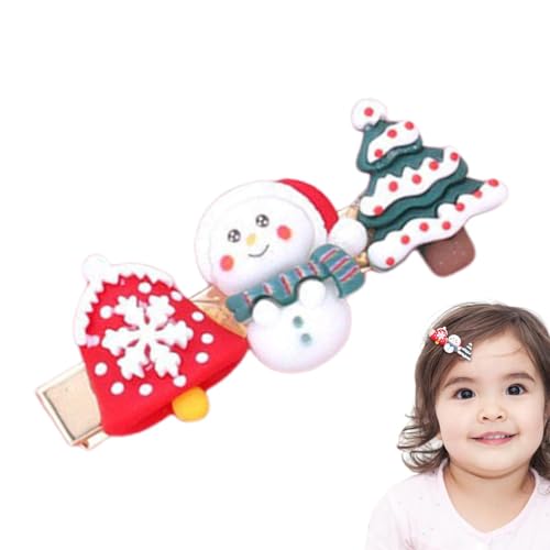 Schöne Weihnachts-Haarspangen für Mädchen, Weihnachts-Haarspangen für Mädchen | Niedliche Haarspangen im Weihnachtsstil für kleine Mädchen | Festliche Haarnadeln, festliche Haarnadeln von Generic