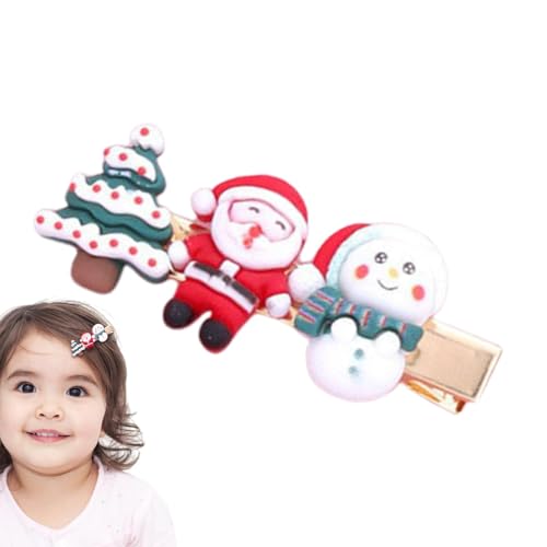 Schöne Weihnachts-Haarspangen für Mädchen, Weihnachts-Haarspangen für Mädchen | Schöne Weihnachts-Haarnadeln für – Weihnachtshaarschmuck, Weihnachts-Haarnadeln für Mädchen, alles von Generic