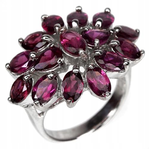 Schöner Ring r 16.5 Silber Granat Rhodolith, Single von Generic