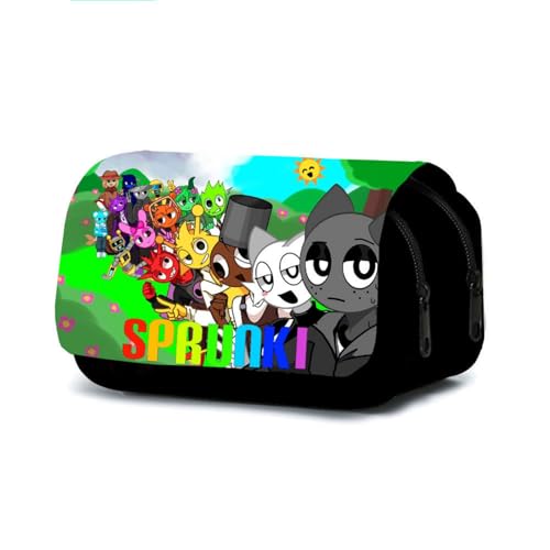 Schüler Doppelschicht Federmäppchen, Sprunki Musik Cartoon Druck Jungen und Mädchen Kinder Federmäppchen Multifunktional große Kapazität,Style 10 Schüler Doppelschicht Federmäppchen, Sprunki Musik Cartoon Druck Jungen und Mädchen Kinder Federmäppchen Multifunktional große Kapazität,Style 10 von Generic