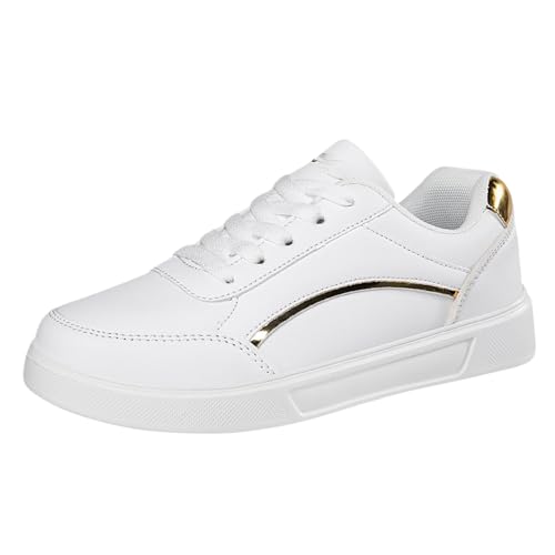 Schuhe Damen Bequem, Casual Schuhe Damen für Büroalltag, Trendy Atmungsaktive Low-Cut Turnschuhe für Jogging Belüftet rutschfest Abriebfest Freizeitschuhe mit Höheneffekt von Generic