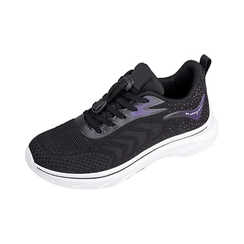 Schuhe Damen Sommer Sportschuhe Freizeitschuhe Damen Mesh Weich Leicht Schnürschuhe Laufschuhe Leichtgewichts Tennisschuhe Verschleißfest Walkingschuhe Vielseitig Flacheschuhe Bequem von Generic