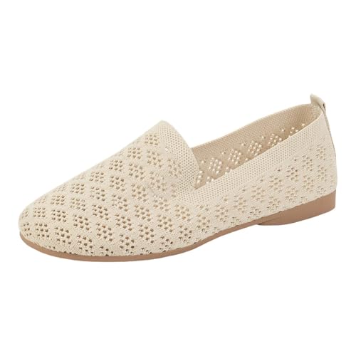Schuhe Für Langes Stehen Walkingschuhe Ausgehöhlt Breite Füße Damensandalen Weiche Sohle Leichte Trekkingschuhe Elegant Freizeitschuhe Atmungsaktive rutschfeste Flach Schuhe von Generic