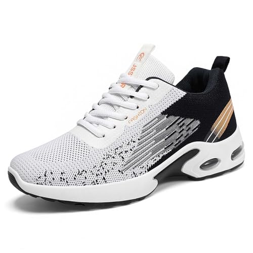 Schuhe Herren Sneaker Mit Schnürsenkel, Laufschuhe Herren Running, Turnschuhe Mit Luftpolster Sportlichen Halbschuhe Atmungsaktiv Joggingschuhe rutschfeste Trainingsschuhe Freizeit Wanderschuhe von Generic