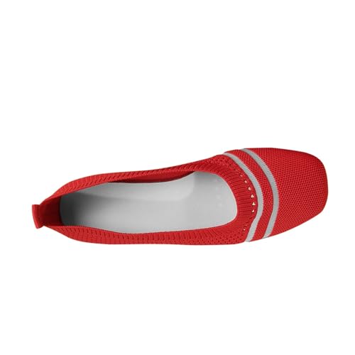 Schuhe Sneaker Damen Sommer Atmungsaktive Schnüre Laufschuhe Leichte Spitze Mit Weichem Fußbett Stoffschuhe Mode Luftkissen Damenschuhe Elegante Exquisit Sommerschuhe Spaziergänge von Generic