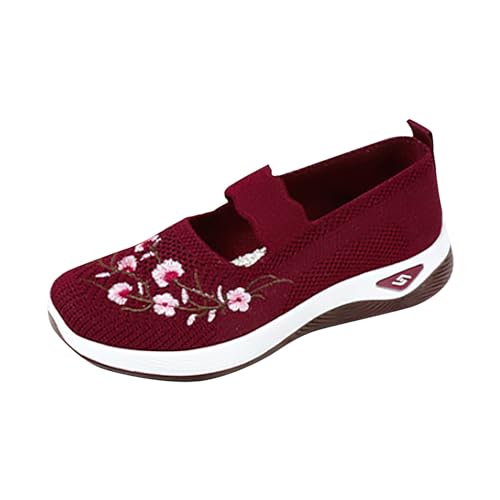 Schuhe Turnschuhe Damen Flach Fersensporn Diabetiker Weite H Laufschuhe Breite Füße Sneakers Straßenlaufschuhe Kuschelig Mode Turnschuhe Elegante Exquisit Sommerschuhe Spaziergänge von Generic