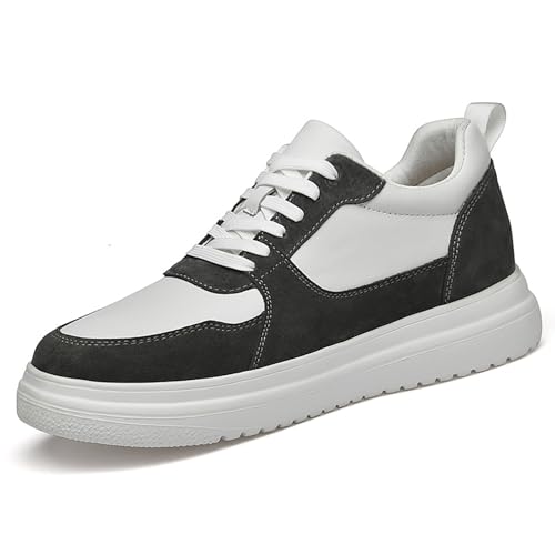 Schuhe mit Erhöhungen für Herren, 6/8/10 cm, Unisex, höhenverstellbar, lässige Schuhe mit Erhöhungen, rutschfeste, atmungsaktive Turnschuhe mit Erhöhungen, Schnürschuhe K Classic Herren Schuhe Blau von Generic