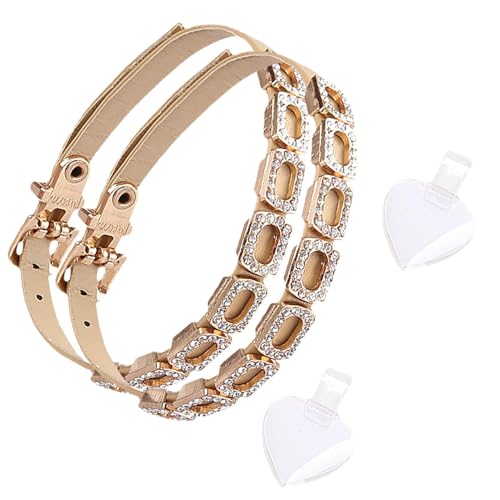 Schuhgürtel, abnehmbarer Schuhgürtel - verstellbar mit Strassbändern und glitzernden High Heels - Anti-Locking High Heels Schuhband für Damen, Damen, Erwachsene,, durchsichtig, riferimento alla von Generic