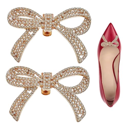 Schuhklammern für Frauen Kleider,Strass Schuhklammern | Abnehmbare Schuhe Dekorationen Clip Schuhdekorationen - Schuhzubehör Clips Modische Schuhklammern für Partys Hochzeit, se beskrivning von Generic