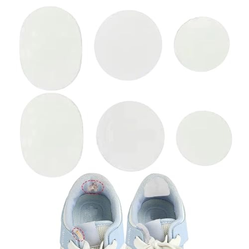 Schuhlöcher Reparatur Patch - 6 Stück Schuhe Loch Reparatur Patch | Selbstklebende Flicken | Sneaker Heel Repair Patch |, Weiß, Refer to description von Generic