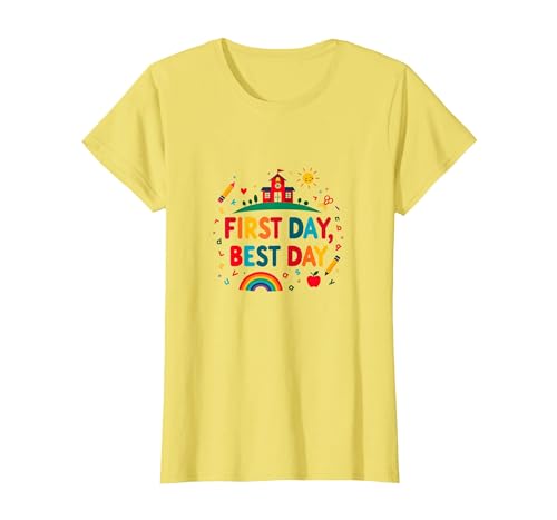 Schulfeier zum ersten Tag für Kinder T-Shirt, Damen, Gelb, XS Schulfeier zum ersten Tag für Kinder T-Shirt, Damen, Gelb, XS von Generic