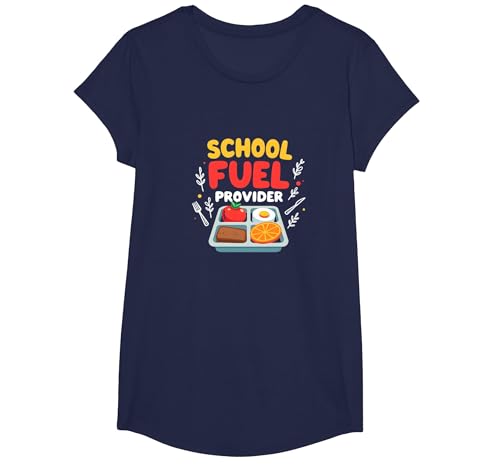 Schulkraftstoffanbieter: Wertschätzung des Cafeteria-Mitarbeiters T-Shirt, Girls, Marineblau, XS Schulkraftstoffanbieter: Wertschätzung des Cafeteria-Mitarbeiters T-Shirt, Girls, Marineblau, XS von Generic