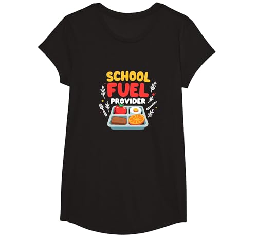 Schulkraftstoffanbieter: Wertschätzung des Cafeteria-Mitarbeiters T-Shirt, Girls, Schwarz, XS Schulkraftstoffanbieter: Wertschätzung des Cafeteria-Mitarbeiters T-Shirt, Girls, Schwarz, XS von Generic