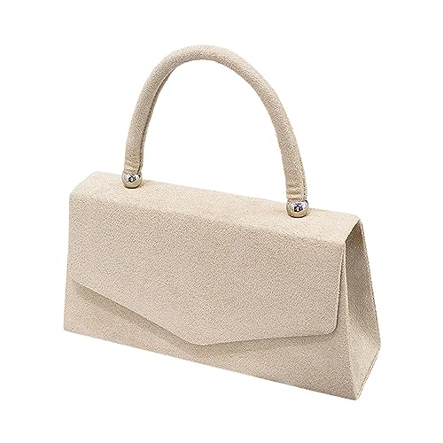 Schultergurt Für Taschen Dunkelblau Damen-Tasche aus Wildlederimitat, Henkel, Handtasche, Party, Hochzeit, Rennen Häkeln Für Anfänger Taschen (Beige, One Size) von Generic