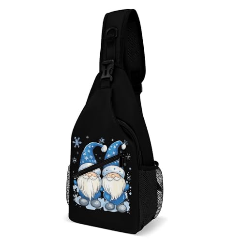 Schulterrucksack Süßer Winterwichtel Anti-Diebstahl Schultertasche Elegant Sling Bag Für Damen Kletternoutdoor Wandern 19X39Cm von Generic