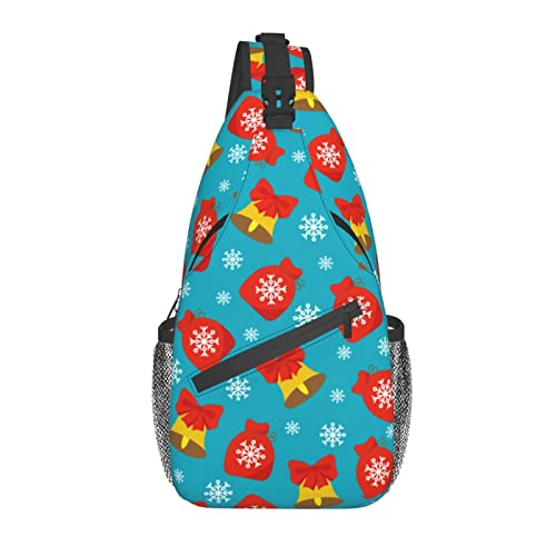 Schultertasche Weihnachten Mit Glocken Umhängetasche Freizeit Wasserdicht Geschäft Schultertasche, Für Outdoor, Schule, Klettern von Generic