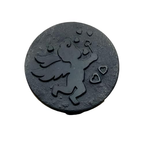 Schungit Subgraphit Aufkleber Antik Antik Graviert Muster Runde Tablet Computer Dekorativer Aufkleber - Poliert mit Carbon Fullerene (Kreuzblütlere), One Size, Achat von Generic