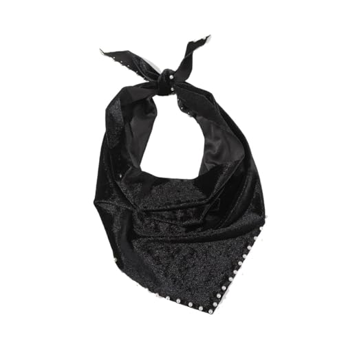 Schwarze Turban-Stirnbänder for Frauen, modisches Perlen-Bandana for Damen, Haarbänder, Haar-Accessoires(B) von Generic