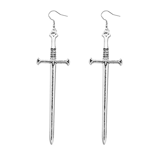 Schwert-Ohrringe, Schwert-Schmuck, Goth-Schmuck, mittelalterliche Schwerter, Wikingerschmuck, Geschenk, 8.5*2.5, Edelstahl Schwert-Ohrringe, Schwert-Schmuck, Goth-Schmuck, mittelalterliche Schwerter, Wikingerschmuck, Geschenk, 8.5*2.5, Edelstahl von Generic