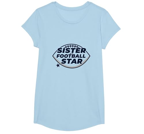 Schwester eines Fußballstars: Stolze Familienunterstützung T-Shirt, Girls, Himmelblau, XS Schwester eines Fußballstars: Stolze Familienunterstützung T-Shirt, Girls, Himmelblau, XS von Generic