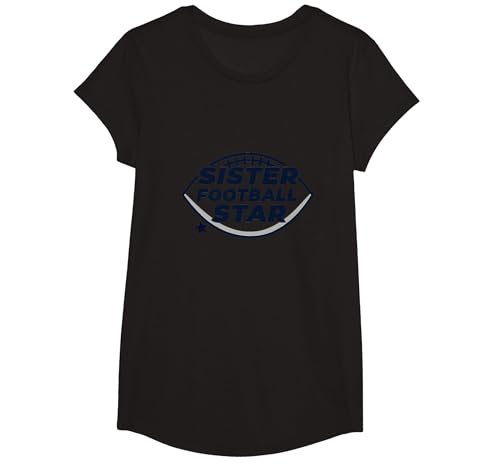 Schwester eines Fußballstars: Stolze Familienunterstützung T-Shirt, Girls, Schwarz, XS Schwester eines Fußballstars: Stolze Familienunterstützung T-Shirt, Girls, Schwarz, XS von Generic