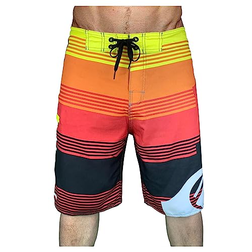 Schwimmhose Herren Schnelltrocknend Boardshorts Freizeit Short Mit Innenslip Boardshorts Für Männer Sporthose Kurz Badehose Herren 3XL von Generic