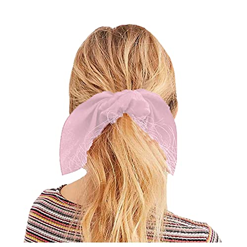 Scrunchie Bindungen Pony Tail 1PC Bands Oar hair Satin hair Rabbit für Frauen Halter Haarband Fahrrad Kopfbedeckung Herren von Generic