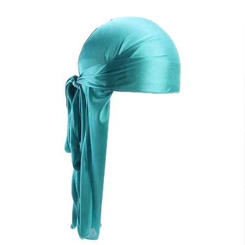 Seidige Satin-Durags für Herren (Türkis) von Generic