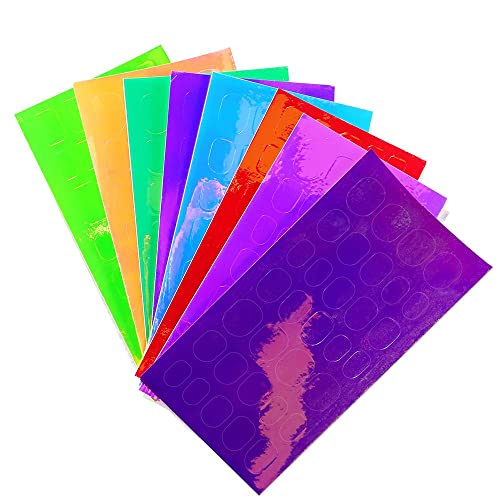 Selbstklebende Aufkleber für Maniküre, holografischer Nagelaufkleber, Eiswürfel, Aurora-Mix (Set 02) von Generic