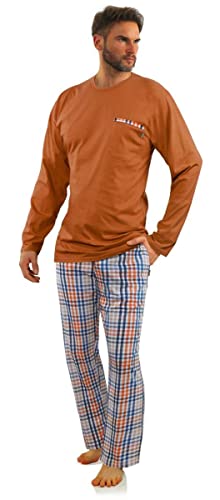 Sesto Senso Herren Pyjama 100% Baumwolle Lange/Kurze Ärmel + Pyjamahose Nachtoverall (2527/04, L) von Generic