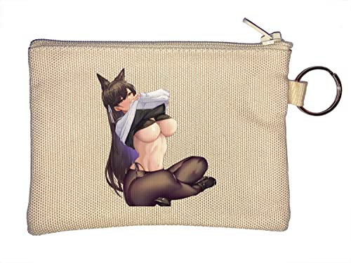 Sexy Bunny Waifu Anime Kinky Girl Monedero llavero Beige One Size von Generic