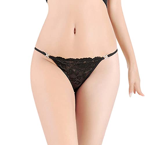 Sexy Tangas für Frauen, ausgehöhlte Spitze, gehäkelte Unterhose, niedrige Taille, Slip, Keine Show, durchsichtig, Hipster, freche Unterwäsche, Tanga, Shapewear für Frauen von Generic