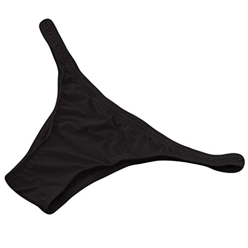 Sexy UnterwäSche FüR Mollig ReizwäSche GroßE GrößE Unterwäsche Spitze Blumen Unterwäsche Thong Bulge up niedrig Männer G-String-Taschen ReitwäSche Damen VerfüHrerische UnterwäSche (Black, One Size) von Generic