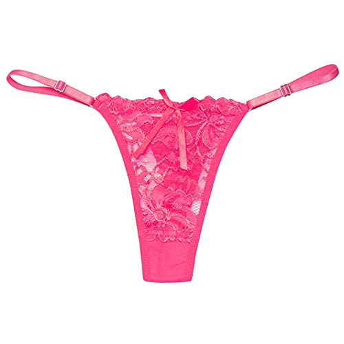 Sexy Unterwäsche Für Frau Sexy Durchsichtig Unterhosen Reizwäsche Damen Spitze Slips Tanga Damen String Tanga Damen Set Damen Spitze Unterwäsche Rot Damen Slips Sexy Panties Hipster von Generic