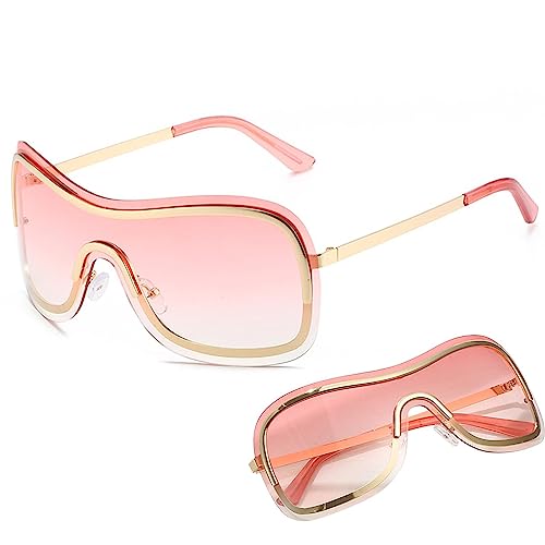 Shades Sonnenbrille, Sportbekleidung über der Sonnenbrille – kratzfeste Sicherheitsbrille für Damen, Rundum-Sonnenbrille mit UV-Schutz zum Radfahren Fahren von Generic