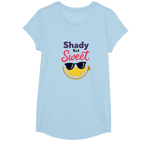 Shady Bunch: Shady But Sweet Lemon Sonnenbrille Summer Humor T-Shirt, Girls, Himmelblau, XS Shady Bunch: Shady But Sweet Lemon Sonnenbrille Summer Humor T-Shirt, Girls, Himmelblau, XS von Generic