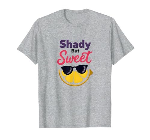 Shady Bunch: Shady But Sweet Lemon Sonnenbrille Summer Humor T-Shirt, Herren, Grau Meliert, M Shady Bunch: Shady But Sweet Lemon Sonnenbrille Summer Humor T-Shirt, Herren, Grau Meliert, M von Generic