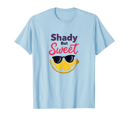 Shady Bunch: Shady But Sweet Lemon Sonnenbrille Summer Humor T-Shirt, Herren, Himmelblau, S Shady Bunch: Shady But Sweet Lemon Sonnenbrille Summer Humor T-Shirt, Herren, Himmelblau, S von Generic