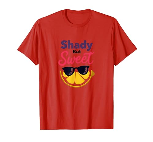 Shady Bunch: Shady But Sweet Lemon Sonnenbrille Summer Humor T-Shirt, Herren, Rot, M Shady Bunch: Shady But Sweet Lemon Sonnenbrille Summer Humor T-Shirt, Herren, Rot, M von Generic