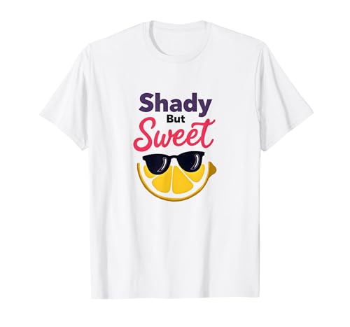 Shady Bunch: Shady But Sweet Lemon Sonnenbrille Summer Humor T-Shirt, Herren, Weiß, L Shady Bunch: Shady But Sweet Lemon Sonnenbrille Summer Humor T-Shirt, Herren, Weiß, L von Generic