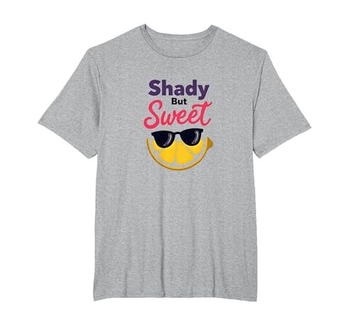 Shady Bunch: Shady But Sweet Lemon Sonnenbrille Summer Humor T-Shirt, Herren Große Größen, Grau Meliert, 6X Tall Shady Bunch: Shady But Sweet Lemon Sonnenbrille Summer Humor T-Shirt, Herren Große Größen, Grau Meliert, 6X Tall von Generic