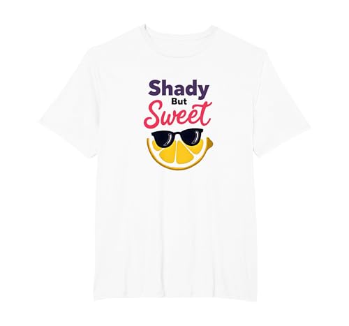 Shady Bunch: Shady But Sweet Lemon Sonnenbrille Summer Humor T-Shirt, Herren Große Größen, Weiß, 5X Tall Shady Bunch: Shady But Sweet Lemon Sonnenbrille Summer Humor T-Shirt, Herren Große Größen, Weiß, 5X Tall von Generic