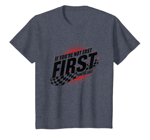 Shake and Bake First Last Racing Fan Motivierendes Zitat T-Shirt, Kinder, Blau Meliert, 152 Shake and Bake First Last Racing Fan Motivierendes Zitat T-Shirt, Kinder, Blau Meliert, 152 von Generic