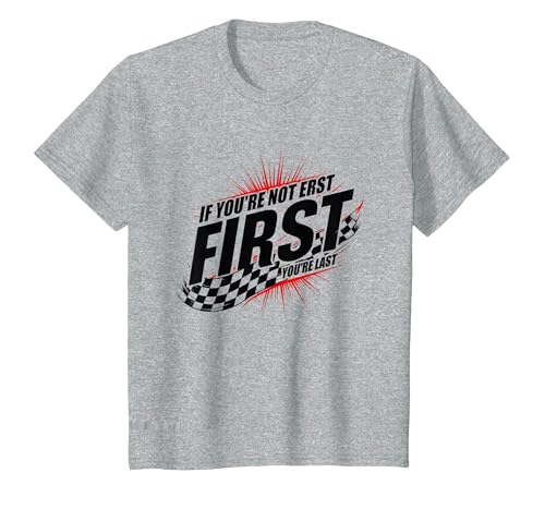 Shake and Bake First Last Racing Fan Motivierendes Zitat T-Shirt, Kinder, Grau Meliert, 92 Shake and Bake First Last Racing Fan Motivierendes Zitat T-Shirt, Kinder, Grau Meliert, 92 von Generic