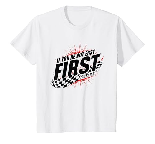 Shake and Bake First Last Racing Fan Motivierendes Zitat T-Shirt, Kinder, Weiß, 98 Shake and Bake First Last Racing Fan Motivierendes Zitat T-Shirt, Kinder, Weiß, 98 von Generic