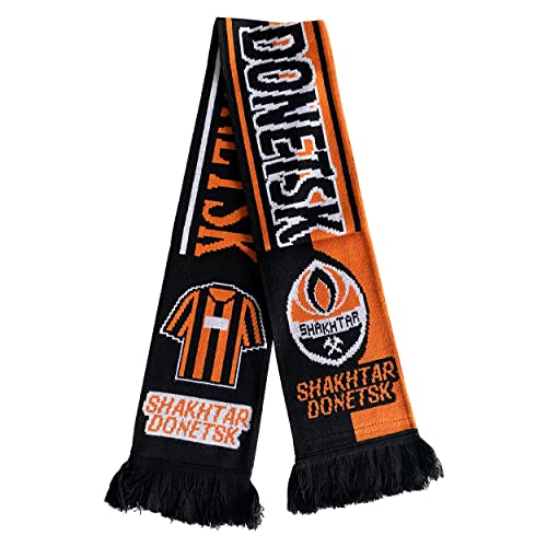 Shakhtar Donezk Schal | Der originale Fußball-Fan-Schal, Orange mit schwarzem Rand, Large von Generic