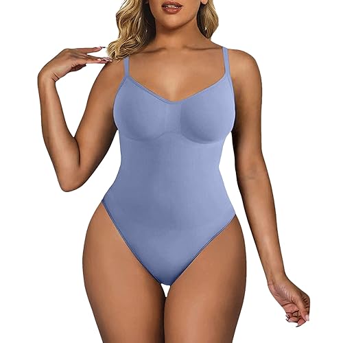 Shapewear Damen Bauchweg Bodysuit Formender Body Shaper Sculpting Tanga mit Verstellbarer Schultergurt von Generic